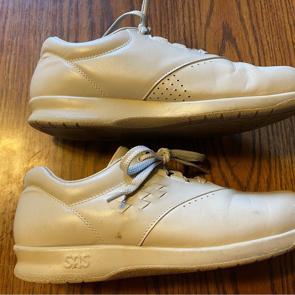 SAS Tripad Comfort FREE TIME Bone Leather Oxford Shoes size 7 1/2 N Gray - Picture 6 of 8